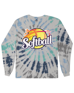 Softball - Tie Dyed Long Sleeve