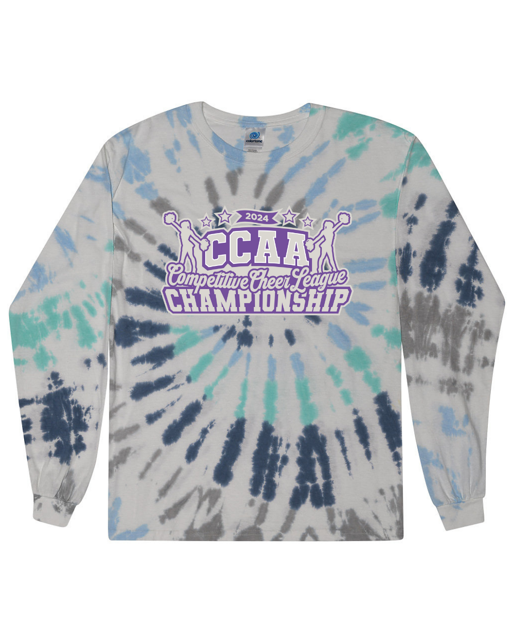 2024 CCAA Competitive Cheer League Championship - Tie Dye Long Sleeve