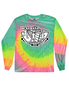 2024 McNamara Mustangs Invitational - Tie Dyed Long Sleeve