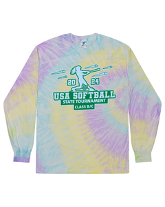 USA Softball of NH State Tournament Class B-C - Tie Dyed Long Sleeve