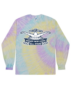 2024 Mid Atlantic Summer Swim League All Stars - Tie Dyed Long Sleeve