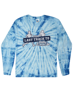 2024 Last Track to Philly Tie Dye Long Sleeve