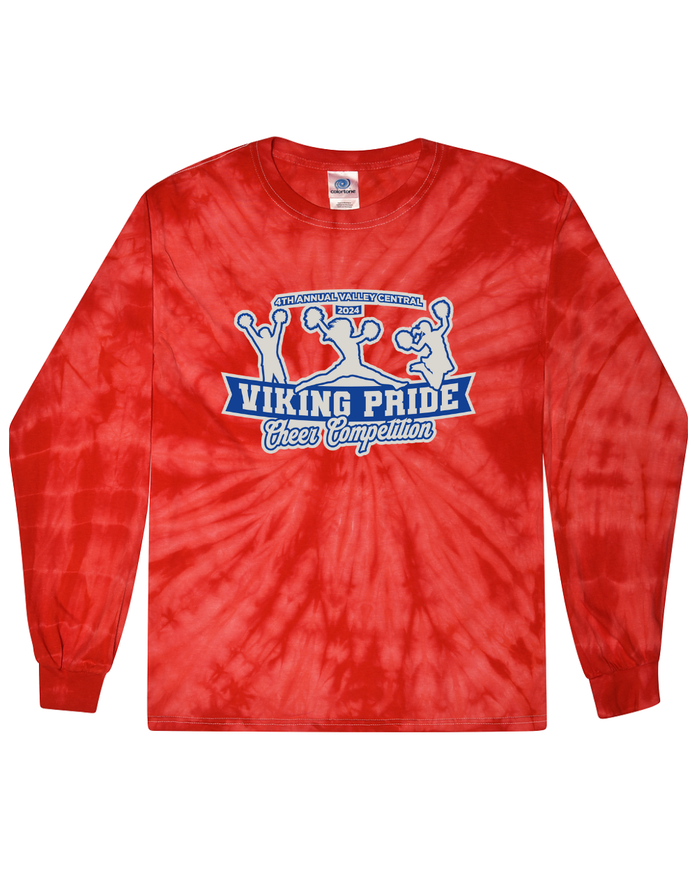 4th Annual Center Valley Viking Pride Cheer Competition - Tie Dye Long Sleeve