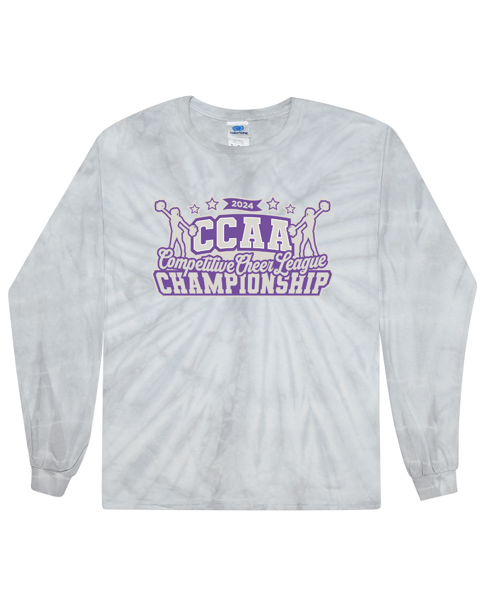 2024 CCAA Competitive Cheer League Championship - Tie Dye Long Sleeve