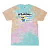 [[color:Snow Cone]] Weapon of Choice Blue Jersey Girls Lacrosse Tie Dye T-shirt Snow Cone