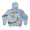 [[color:Lagoon]] Weapon of Choice Blue Jersey Girls Lacrosse Tie Dye Hoodie Lagoon
