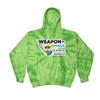 [[color:Spider Lime]] Weapon of Choice Blue Jersey Girls Lacrosse Tie Dye Hoodie Spider Lime