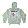[[color:Slushy]] Weapon of Choice Blue Jersey Girls Lacrosse Tie Dye Hoodie Slushy