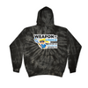 [[color:Spider Black]] Weapon of Choice Blue Jersey Girls Lacrosse Tie Dye Hoodie Spider Black