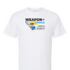 [[color:White]] Weapon of Choice Blue Jersey Girls Lacrosse Short Sleeve T-shirt White