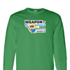 [[color:Irish Green]] Weapon of Choice Blue Jersey Girls Lacrosse Long Sleeve T-shirt Irish Green