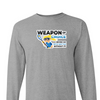 [[color:Sport Grey]] Weapon of Choice Blue Jersey Girls Lacrosse Long Sleeve T-shirt Sport Grey