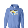 [[color:Carolina Blue]] Weapon of Choice Blue Jersey Girls Lacrosse Hoodie Carolina Blue