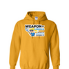 [[color:Gold]] Weapon of Choice Blue Jersey Girls Lacrosse Hoodie Gold