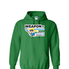 [[color:Irish Green]] Weapon of Choice Blue Jersey Girls Lacrosse Hoodie Irish Green