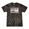 [[color:Spider Black]] Who Says Girls Can't Wrestling Tie Dye T-shirt Spider Black