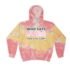 [[color:Funnel Cake]] Who Says Girls Can't Wrestling Tie Dye Hoodie Funnel Cake