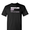 [[color:Black]] Wrestling Girl Definition Short Sleeve T-shirt Black