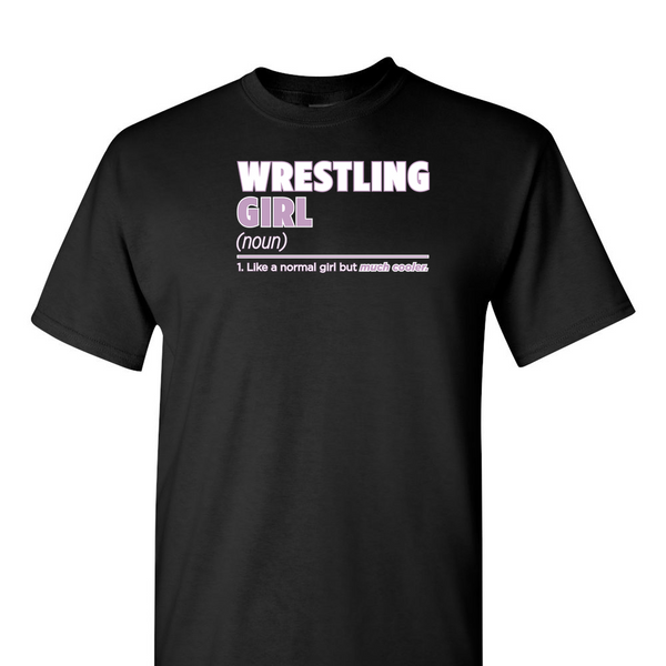 [[color:Black]] Wrestling Girl Definition Short Sleeve T-shirt Black