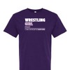[[color:Purple]] Wrestling Girl Definition Short Sleeve T-shirt Purple