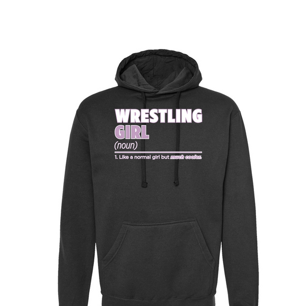 [[color:Black]] Wrestling Girl Definition Hoodie Black