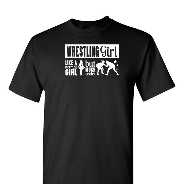 [[color:Black]] Wrestling Girl Much Cooler Short Sleeve T-shirt Black