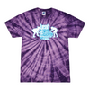 [[color:Spider Purple]] Yeah Girls Can Wrestle Tie Dye T-shirt Spider Purple