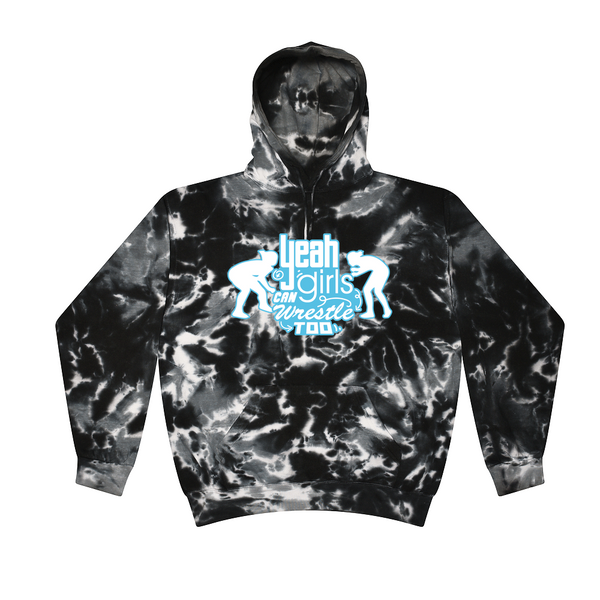 [[color:Multi Black]] Yeah Girls Can Wrestle Tie Dye Hoodie Multi Black