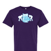 [[color:Purple]] Yeah Girls Can Wrestle Short Sleeve T-shirt Purple