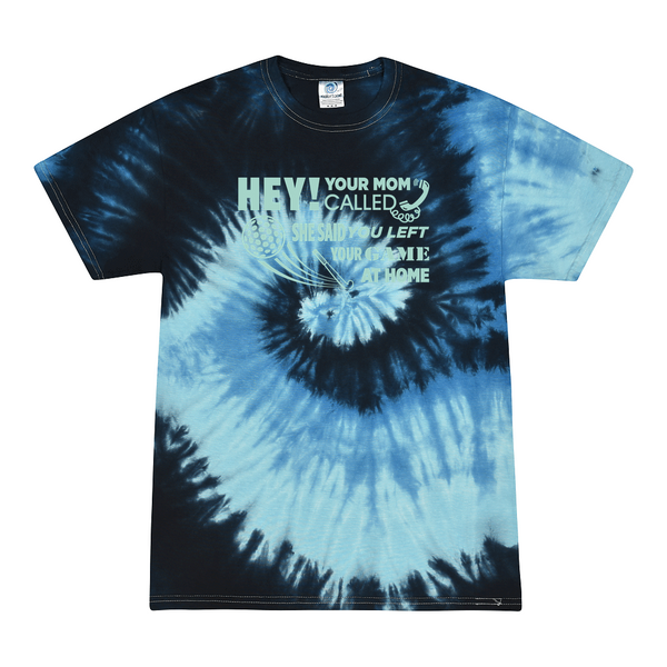 [[color:Blue Ocean]] Hey Your Mom Called Field Hockey Tie Dye T-shirt Blue Ocean