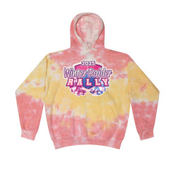 Tie Dyed Hoodie -Winter Raider Rally 2025