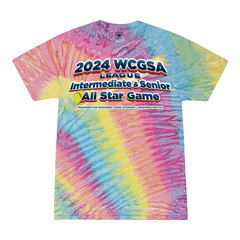 2024 WCGSA All Star Softball Game - tie dyed t-shirt