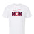 [[color:White]] My Favorite Player Calls Me Mom Baseball Mom Short Sleeve T-shirt White