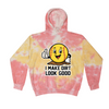 [[color:Funnel Cake]] I Make Dirt Look Good Softball Tie Dye Hoodie Funnel Cake