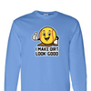 [[color:Carolina Blue]] I Make Dirt Look Good Softball Long Sleeve T-shirt Carolina Blue