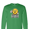 [[color:Irish Green]] I Make Dirt Look Good Softball Long Sleeve T-shirt Irish Green