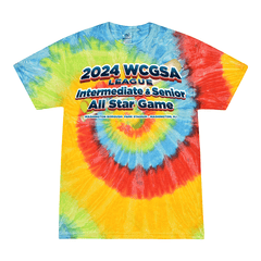 2024 WCGSA All Star Softball Game - tie dyed t-shirt