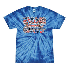 Tie Dye T-shirt - The Coach Jules Memorial Cheer Competition 2025