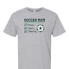 [[color:Sport Grey]] Soccer Mom Snacks, Chairs, Cheering Short Sleeve T-shirt Sport Grey
