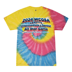 2024 WCGSA All Star Softball Game - tie dyed t-shirt