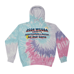 2024 WCGSA All Star Softball Game - Tie dyed Hoodie